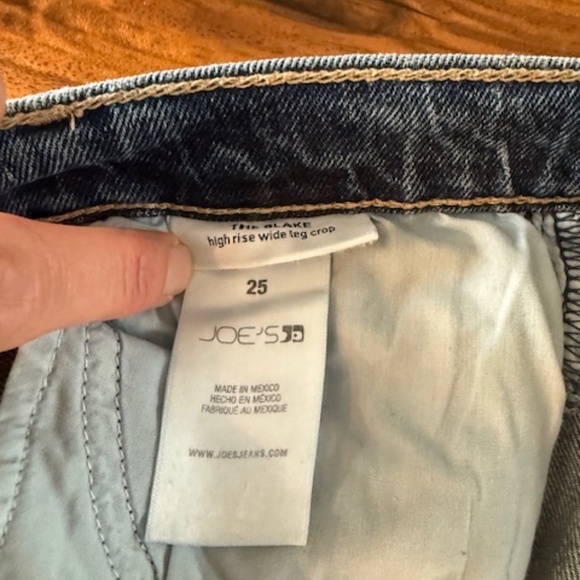 Joe's Jeans The Blake: Piazza Grind Wide Leg High Rise Crop EUC - Picture 4 of 6